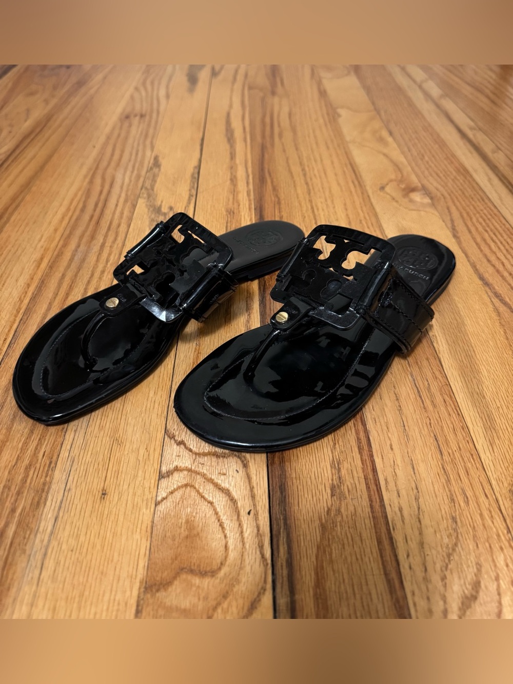 Tory Burch Square Miller Flip Flops - Picture 6 of 8
